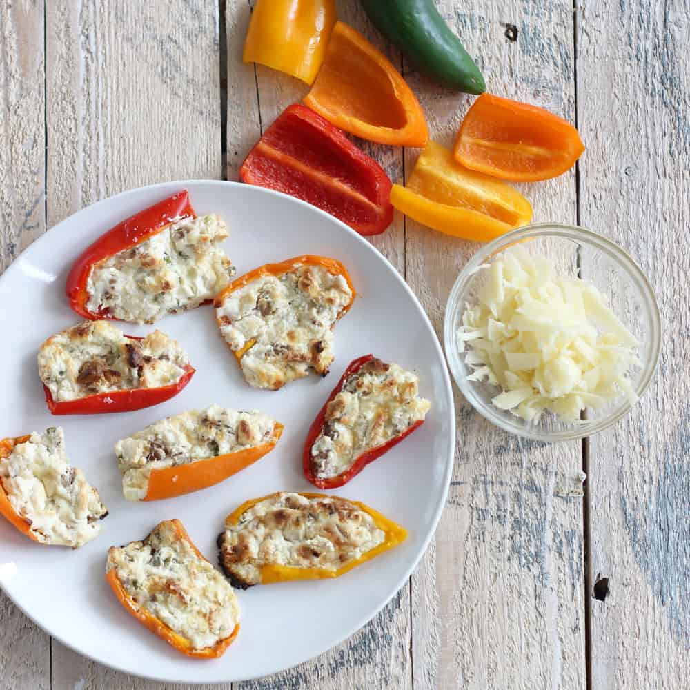 Baby Peppers Recipes
 Cheesy Stuffed Baby Bell Peppers