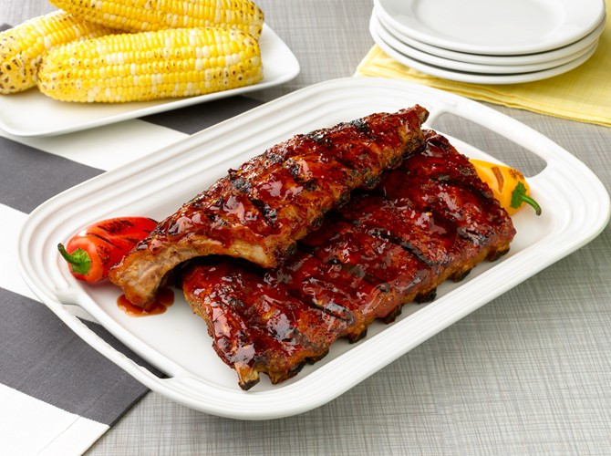 Baby Pork Ribs
 Grilled Baby Back Ribs with Honey Chipotle Barbecue Sauce