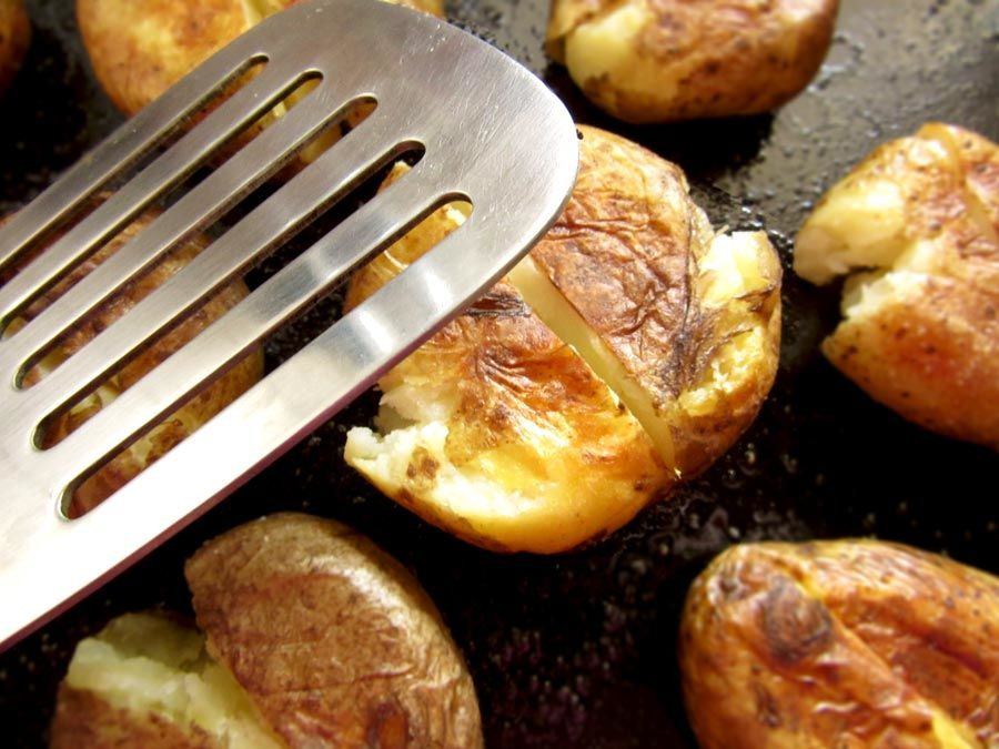 Baby Potatoes Recipes Stove Top
 Roasted Greek Potatoes Recipe With Feta Cheese Oregano