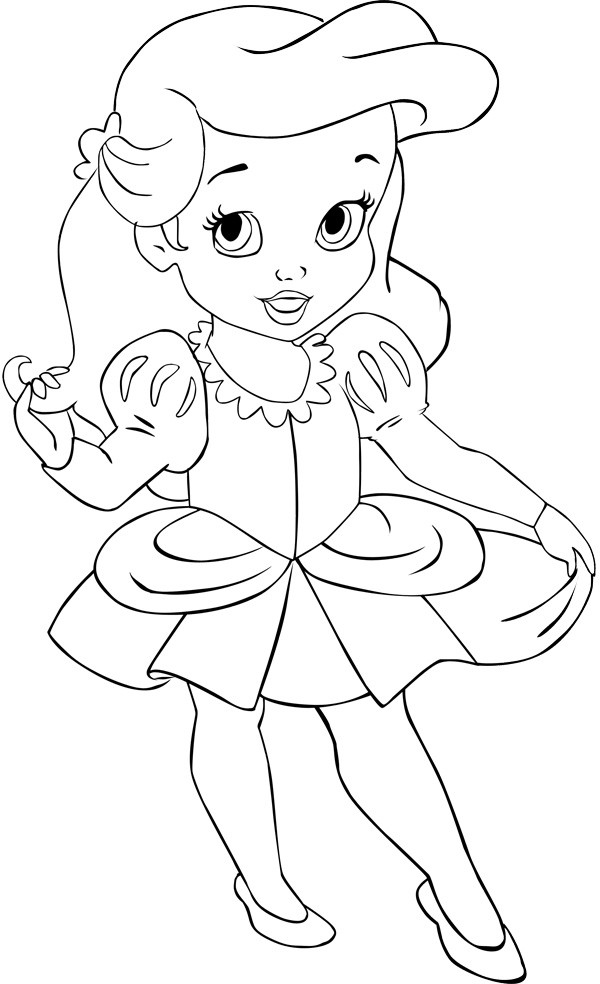 Baby Princesses Coloring Pages
 6 years Ariel by Alce1977 on DeviantArt