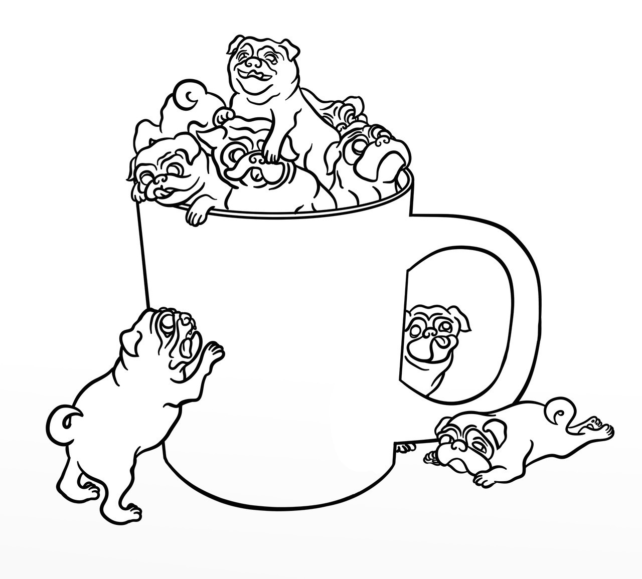 Baby Pug Coloring Pages
 wallpaper Wallpaper Lds