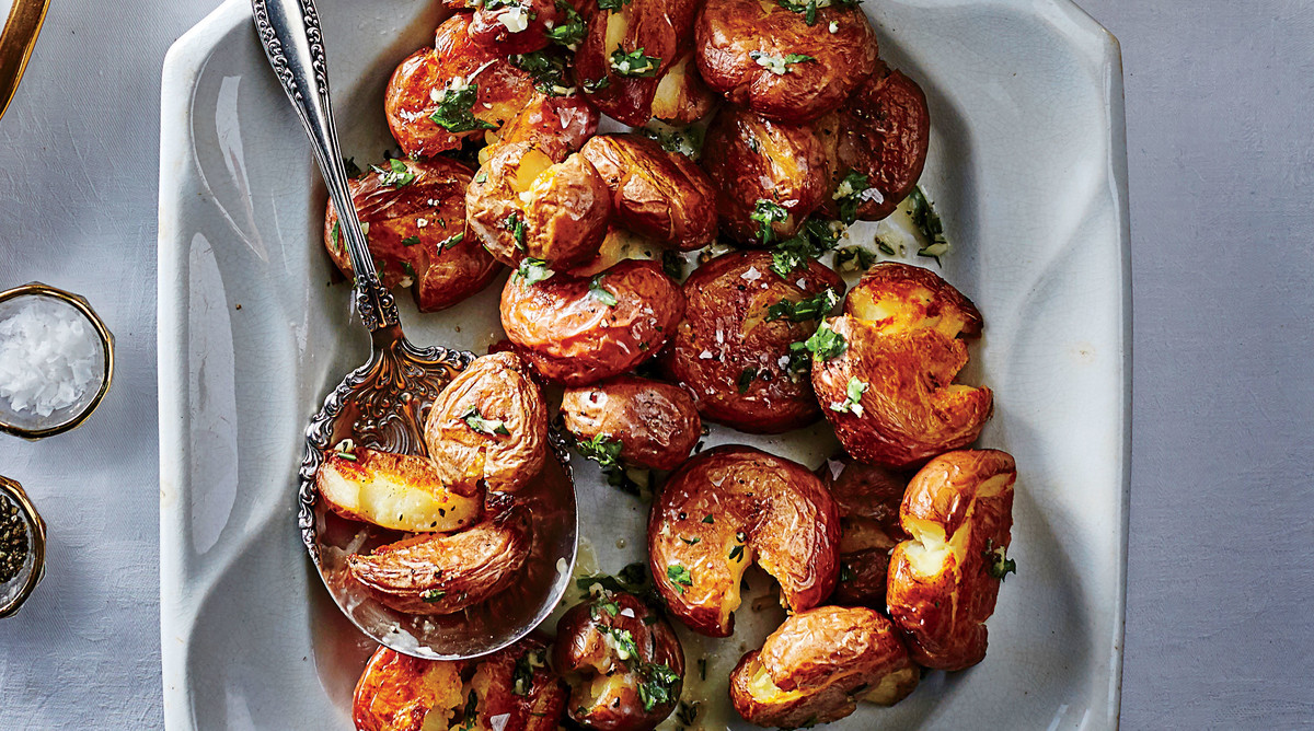 Baby Red Potato Recipes Boiled
 Smashed Baby Red Potatoes Southern Living