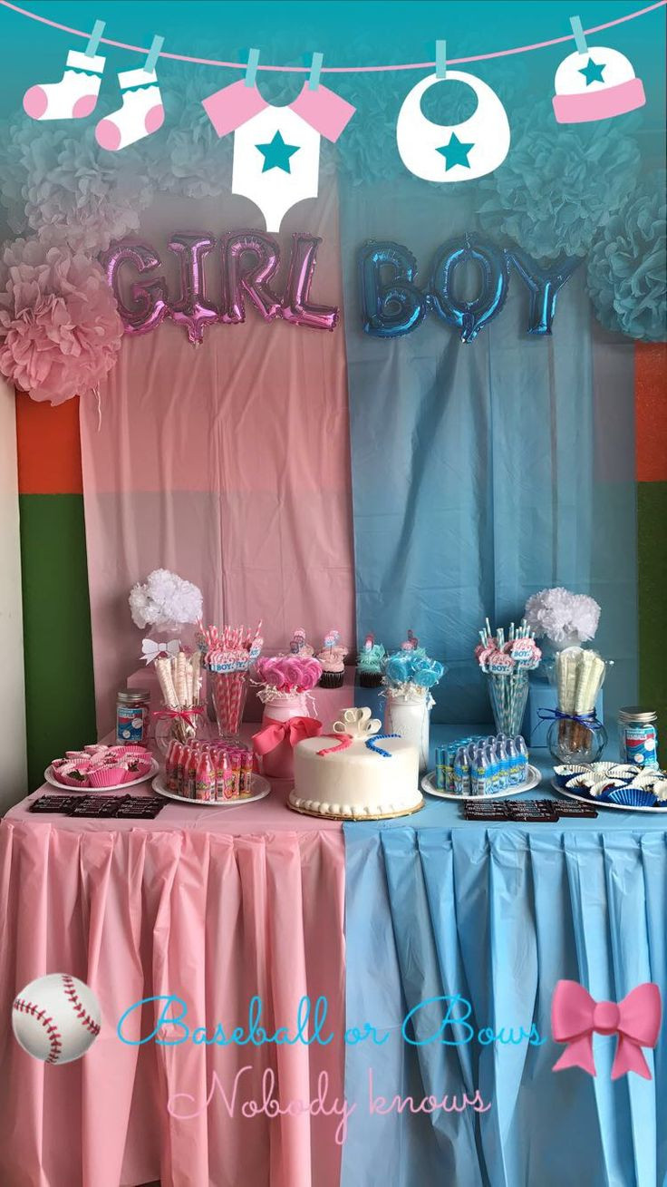 Baby Reveal Party Decoration Ideas
 Gender reveal decorating ideas DIY Dollar tree Dollar