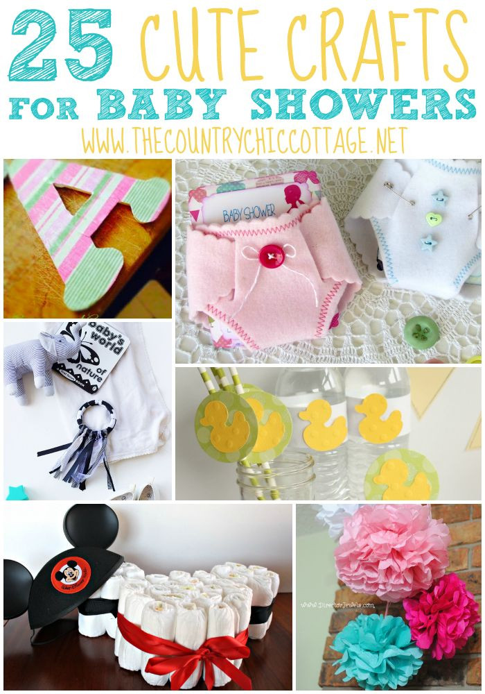 Baby Shower Crafts To Make
 25 Baby Shower Crafts