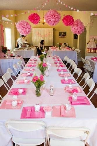 Baby Shower Decor Ideas For Tables
 The next pics show how our house ended up looking with all