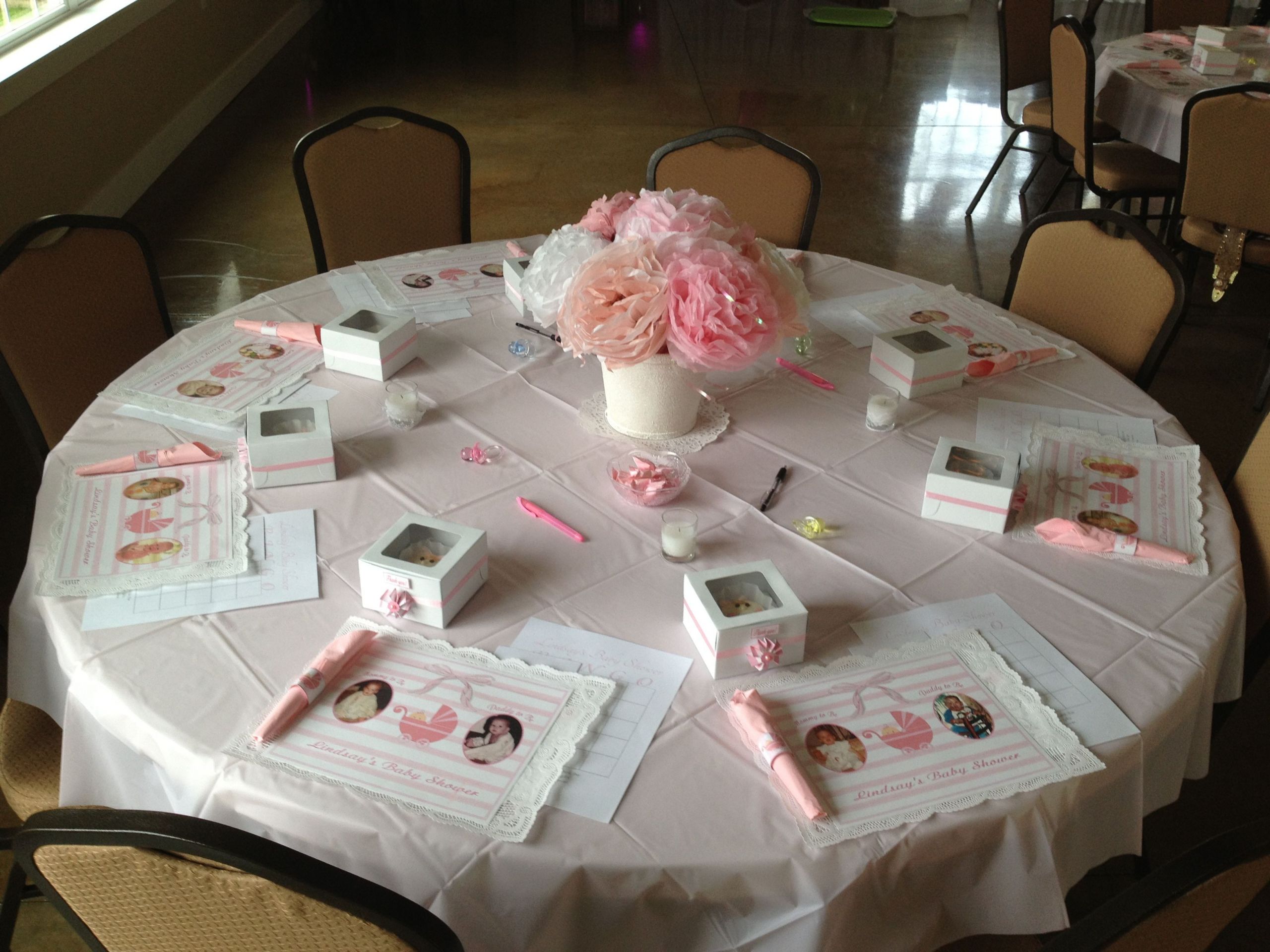 Baby Shower Decor Ideas For Tables
 BABY SHOWER table set up