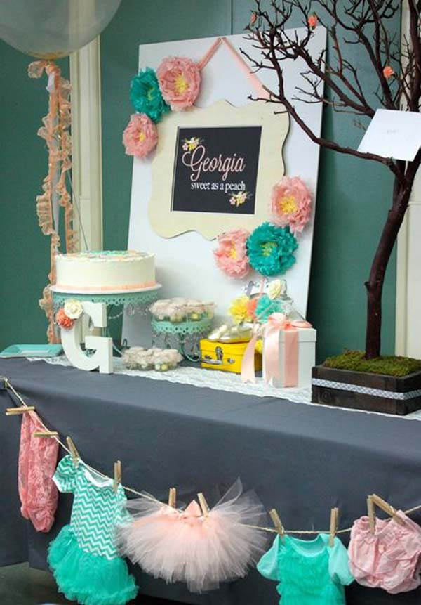 Baby Shower Decorating Ideas For A Girl
 22 Cute & Low Cost DIY Decorating Ideas for Baby Shower