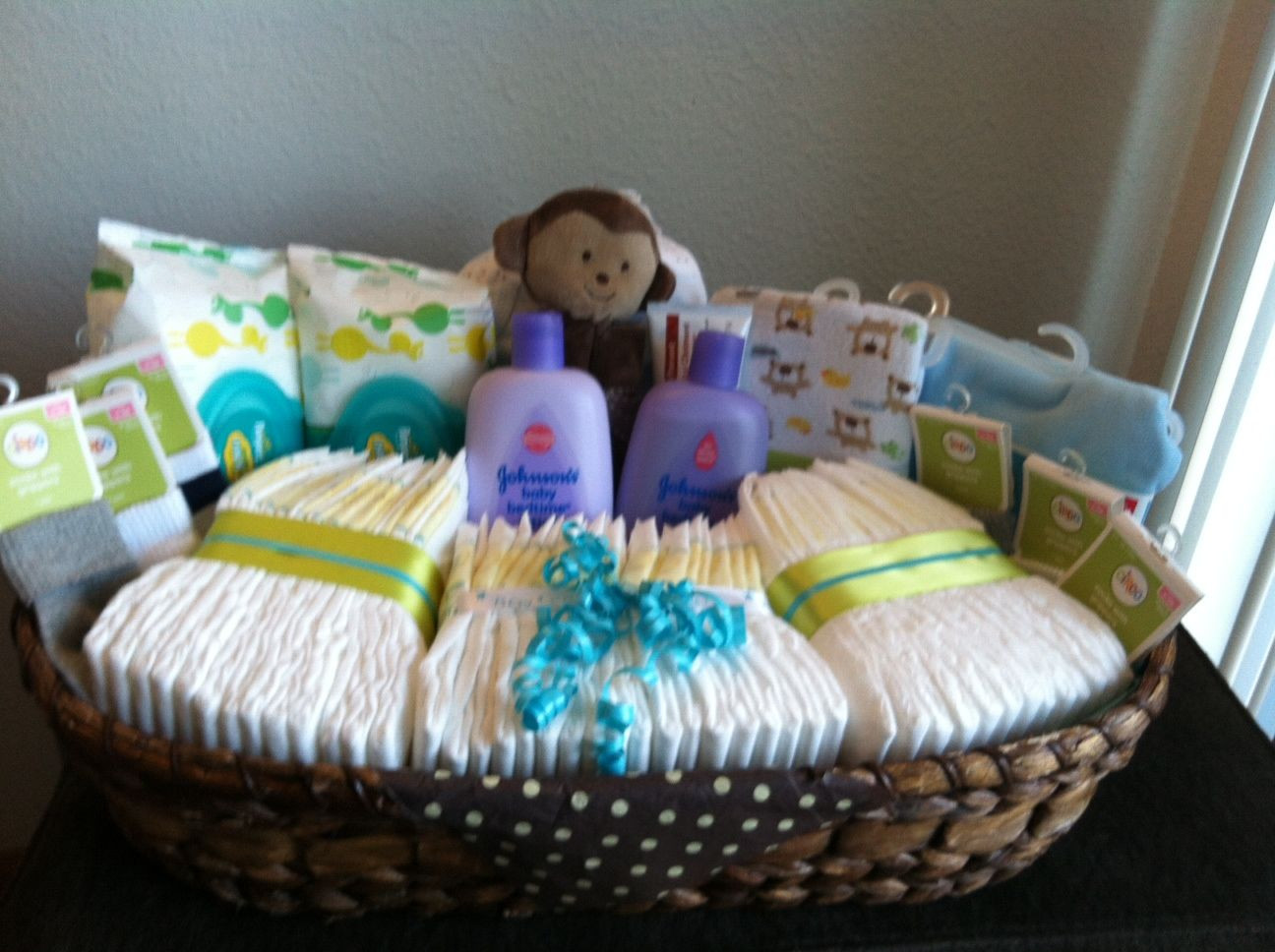 Baby Shower Gift Basket Ideas For Boy
 Baby Shower Basket Gift Idea