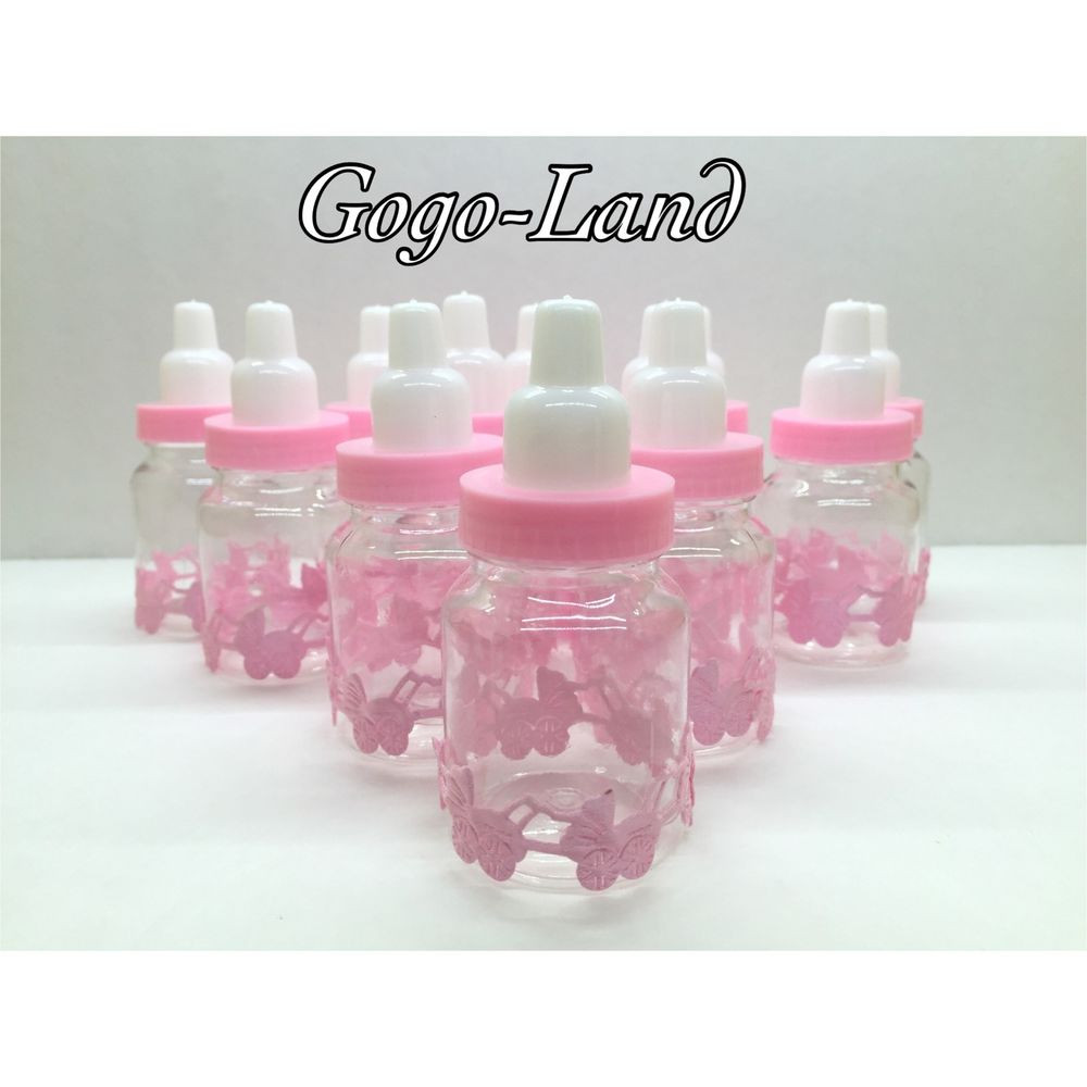 Baby Shower Party Supplies Wholesale
 36 Fillable Bottles For Baby Shower Favors Pink Party