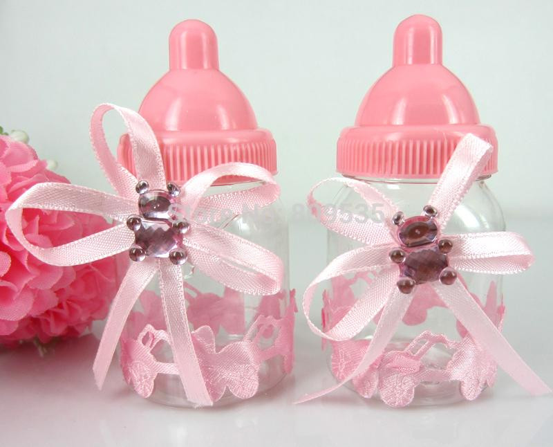 Baby Shower Party Supplies Wholesale
 Wholesale Pink Girl Baby Shower Favors Bottle Baptism For