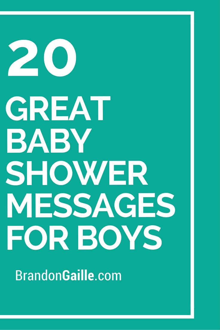 Baby Shower Quotes For Boys
 20 Great Baby Shower Messages for Boys