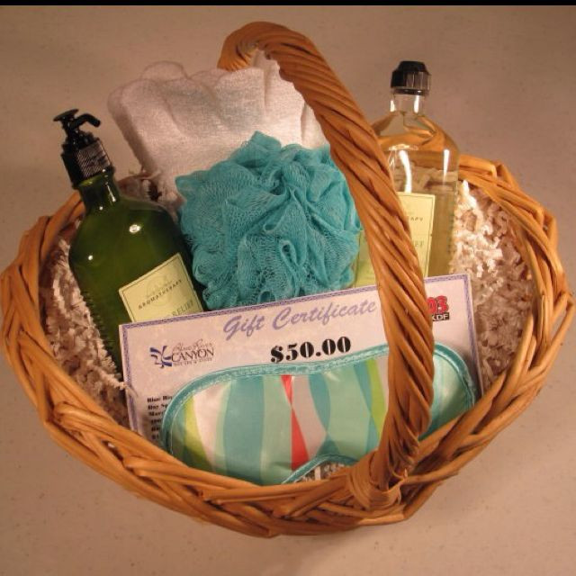 Baby Shower Raffle Gift Ideas
 Spa basket raffle prize