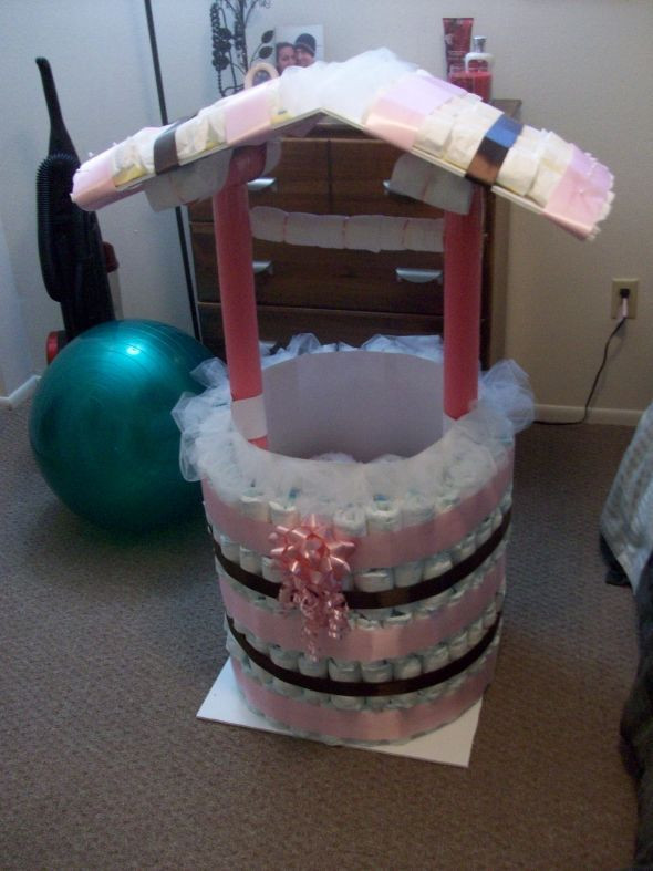 Baby Shower Wishing Well Gift Ideas
 DIY Diaper Wishing Well other fun Shower stuff Pic