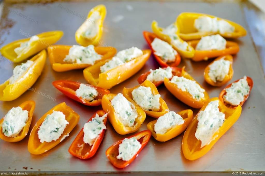 Baby Sweet Pepper Recipes
 Baby Peppers Stuffed with Spiced Cream Cheese Recipe