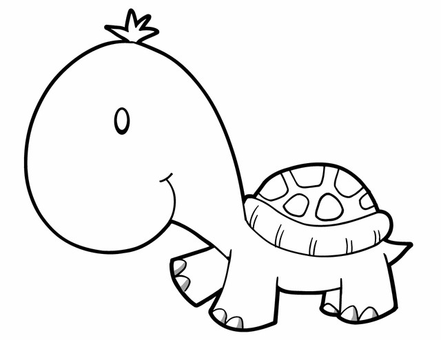 Baby Turtle Coloring Page
 Turtle Free Printable Coloring Pages