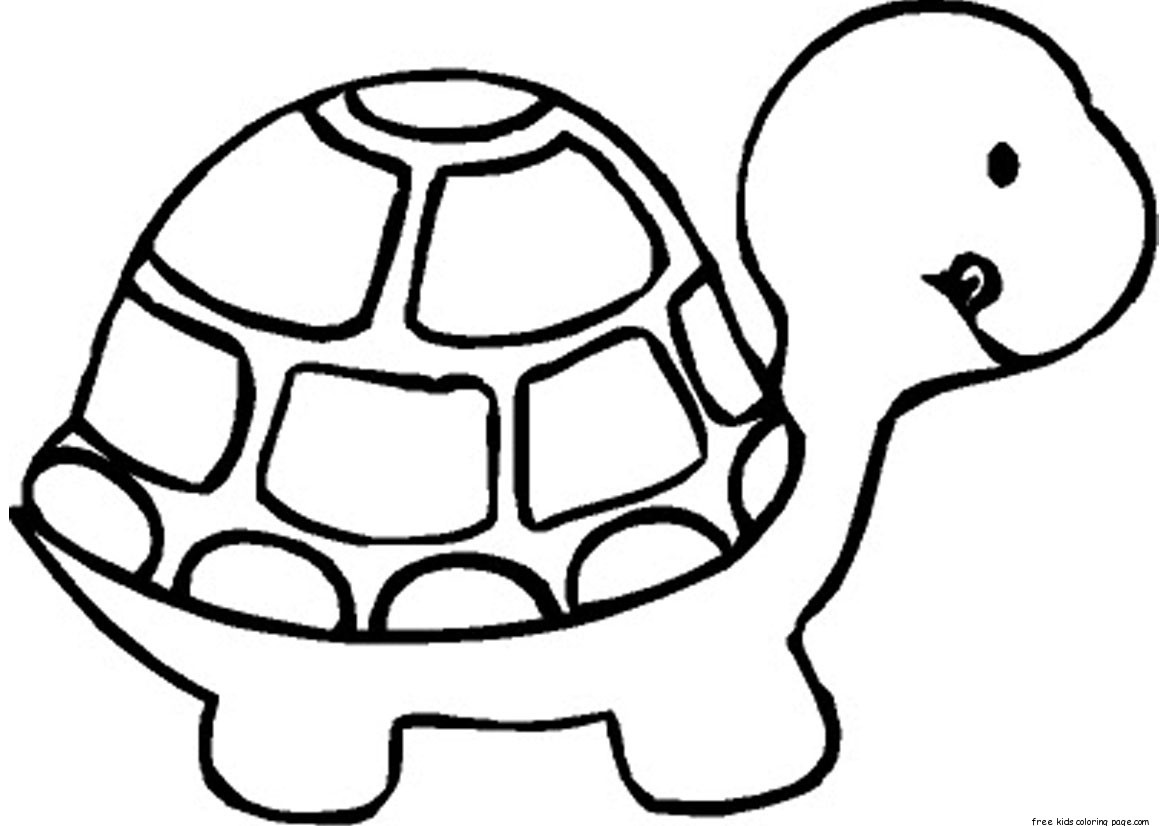 Baby Turtle Coloring Page
 Print out Baby Turtle Coloring book Pages for kidsFree