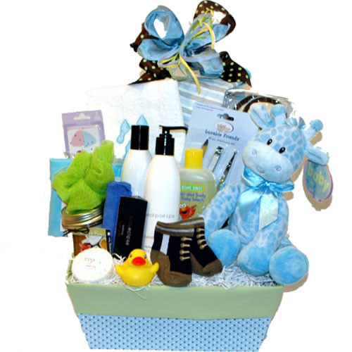 Baby Welcome Gift
 New Baby and Mom Gift Basket Mom and Baby Boy Gift Basket