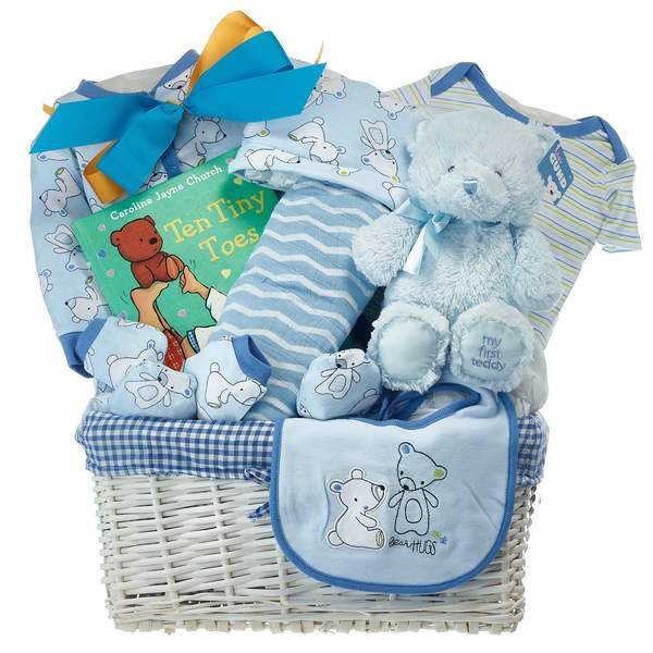 Baby Welcome Gift
 Wel e A New Baby Boy With Our Premium Gift Baskets
