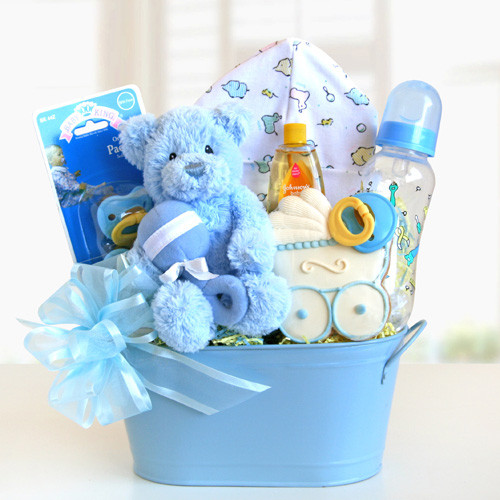 Baby Welcome Gift
 Wel e Home Baby Boy Gift Basket VIP Gifts and Baskets