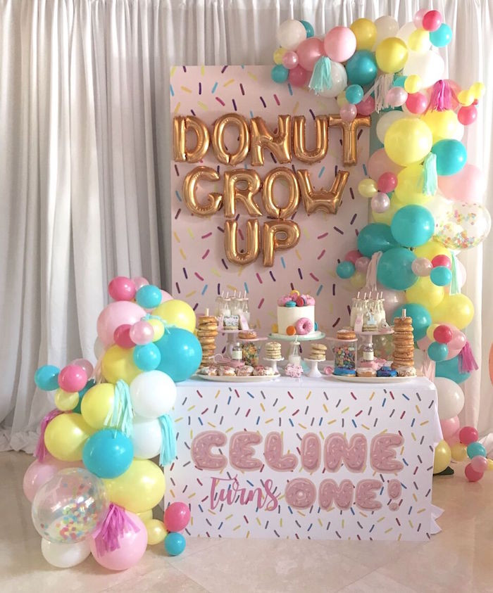 Baby'S First Birthday Gift Ideas
 Kara s Party Ideas "Donut" Grow Up 1st Birthday Party