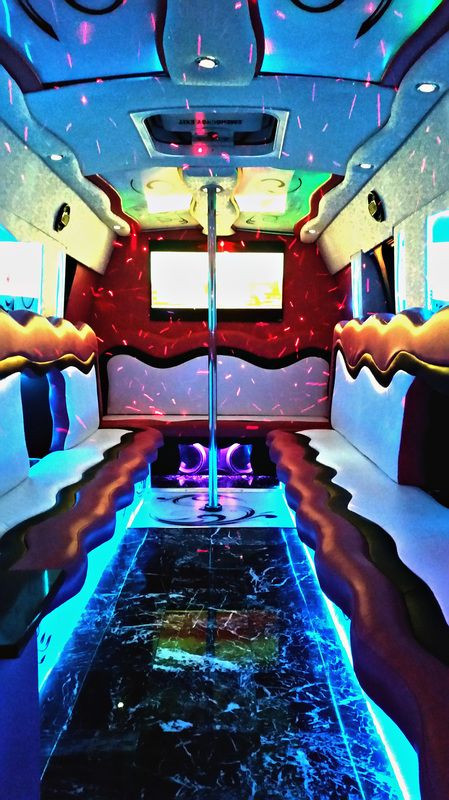 Bachelorette Party Bus Ideas
 Pink Party Bus Party Bus Quince Prom Birthday