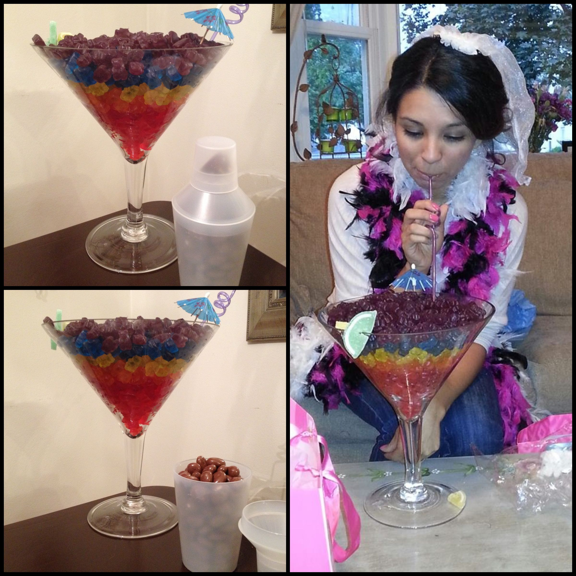 Bachelorette Party Ideas For Pregnant Bride
 Fun t Fill an oversized drinking glass with layered