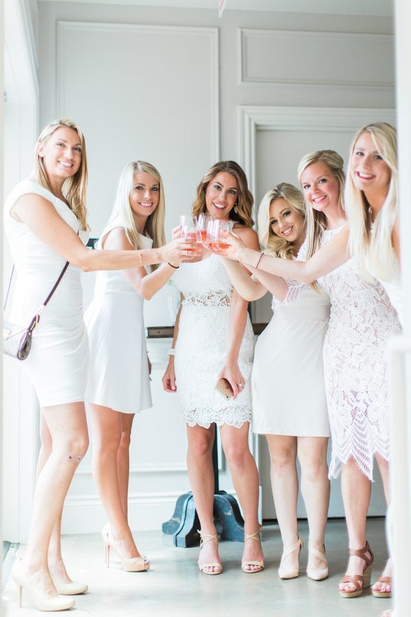 Bachelorette Party Ideas For Pregnant Bride
 Classic All White Bridal Shower by Bonphotage TrueBlu
