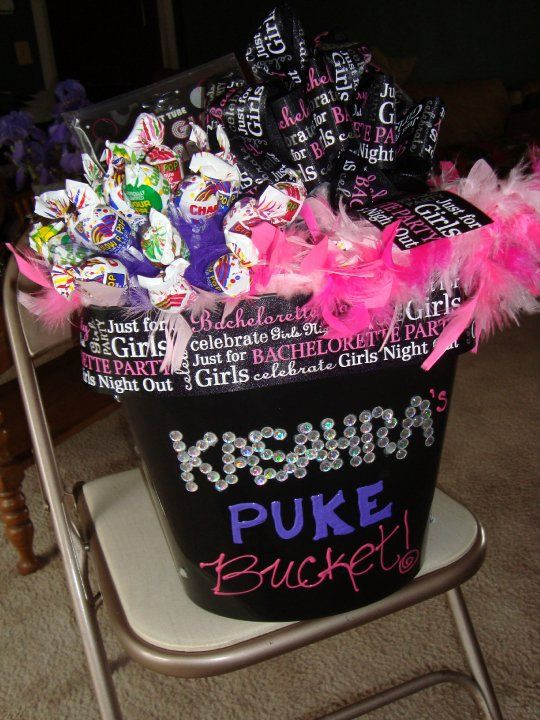 Bachelorette Party Ideas For Pregnant Brides
 Bachelorette party puke bucket I need this for my