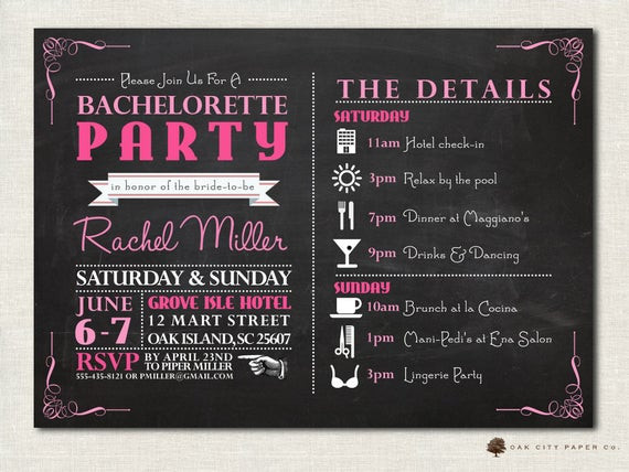 Bachelorette Party Invitation Wording Ideas
 Bachelorette Invitation Bachelorette Party Invitation