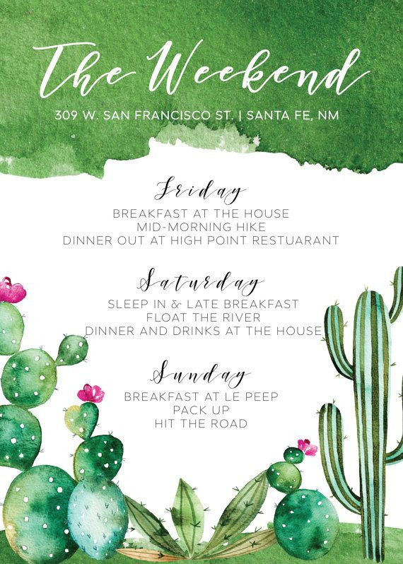 Bachelorette Party Weekend Getaway Ideas
 BACHELORETTE WEEKEND ITINERARY PRINTABLE PARTY