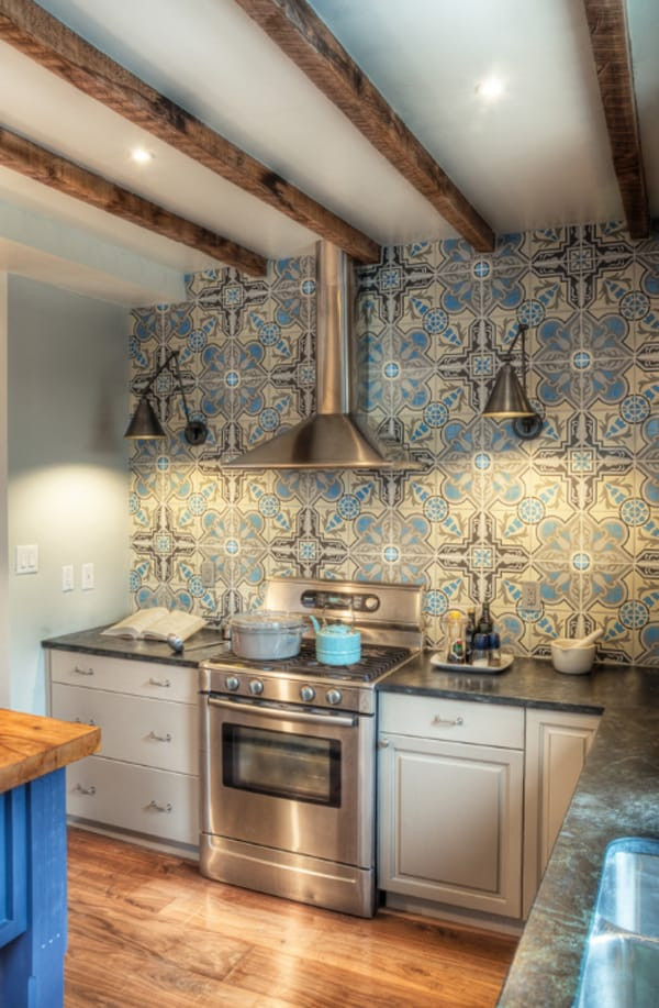 Back Splash Tile Kitchen
 Create a decorative kitchen backsplash with cement tiles