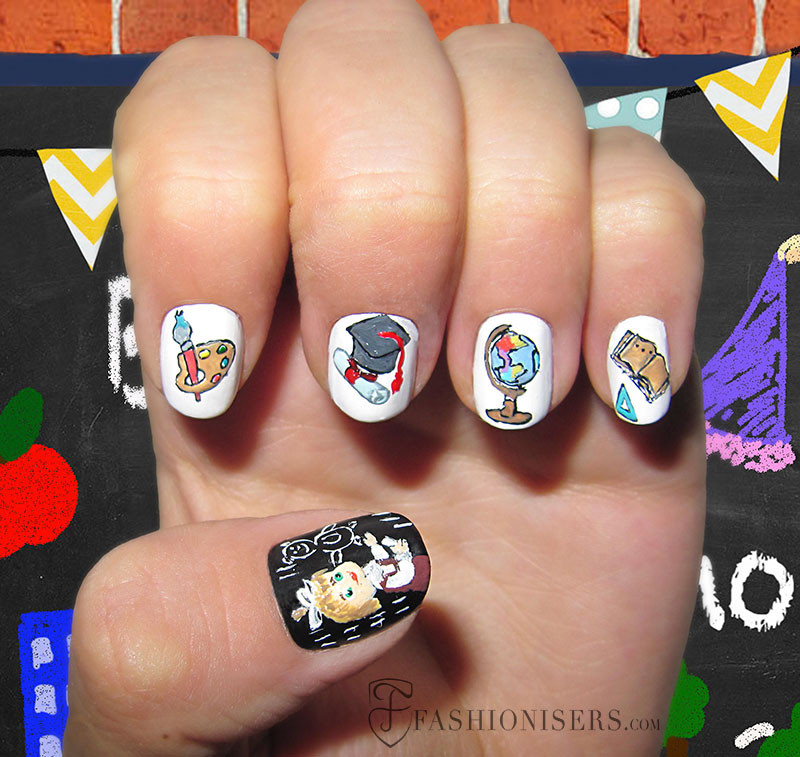 Back To School Nail Ideas
 12 Cute Back To School Nail Art Designs