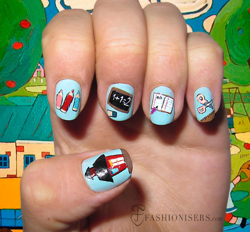 Back To School Nail Ideas
 12 Cute Back To School Nail Art Designs
