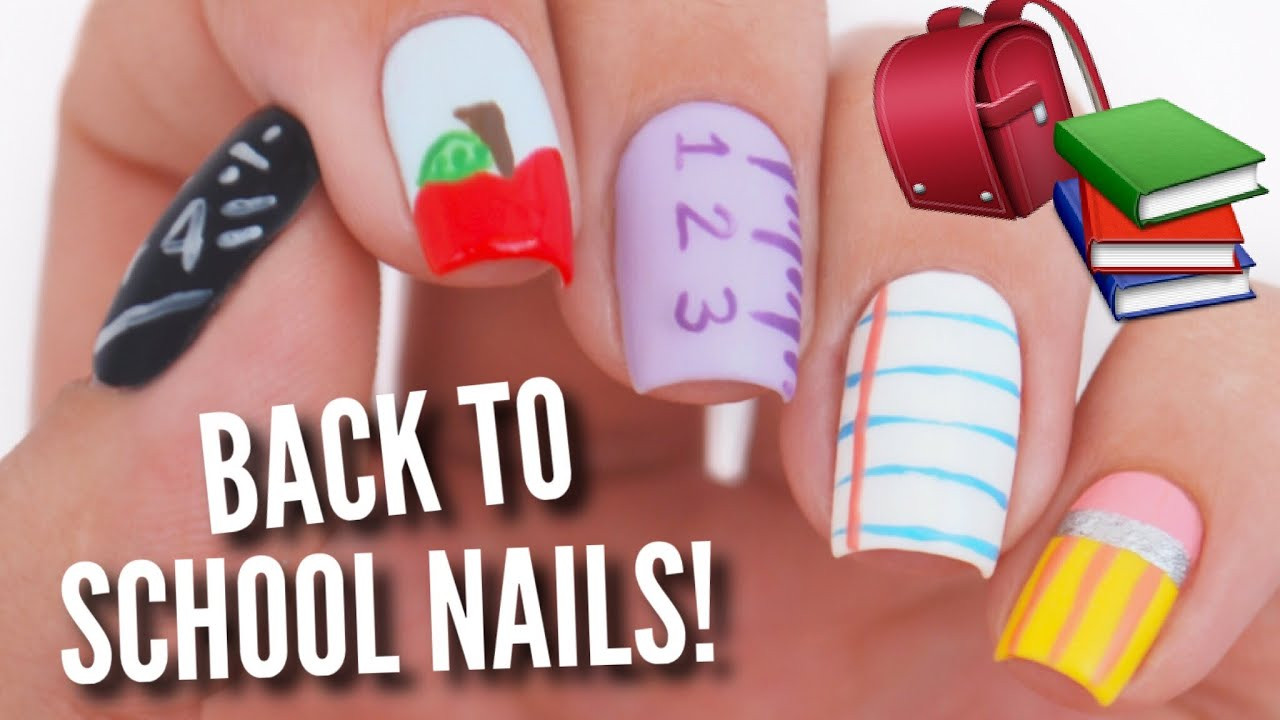 Back To School Nail Ideas
 5 Back To School Nail Art Designs