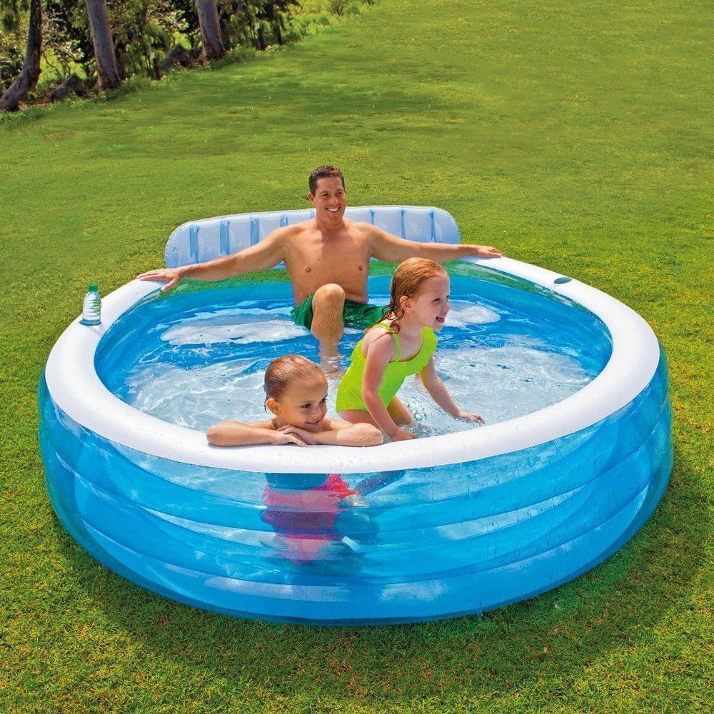 Backyard Blow Up Pools
 Intex Inflatable Swim Centre Family Lounge Paddling