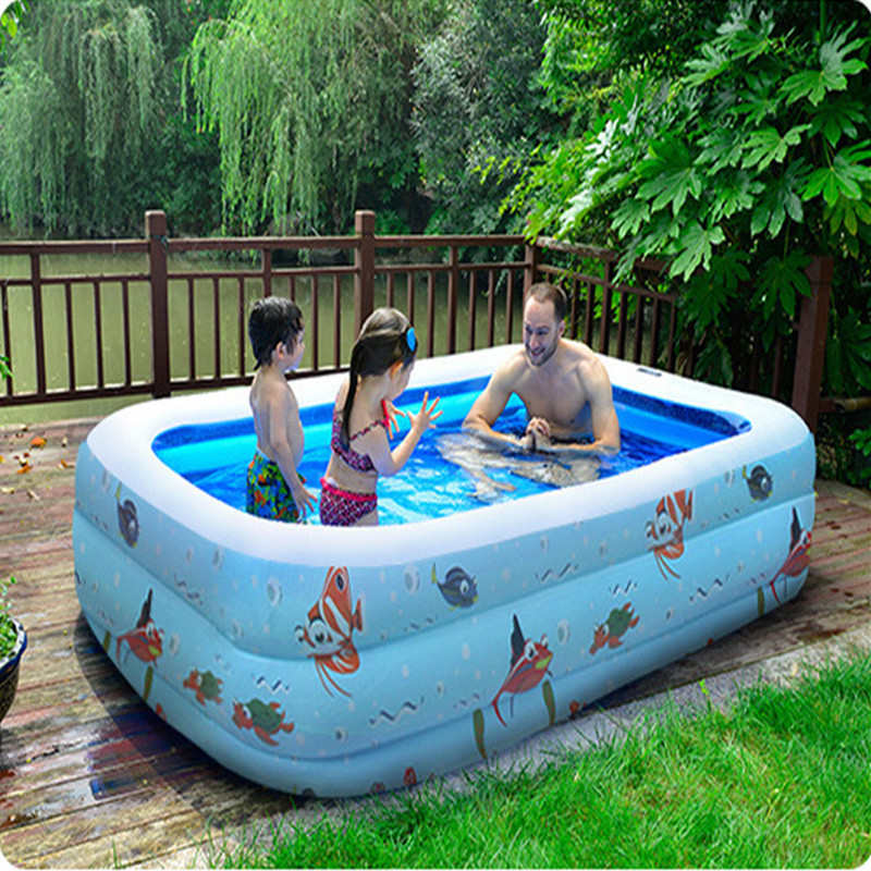 Backyard Blow Up Pools
 3 Big Size Inflatable Swimming Water Pool Children Home