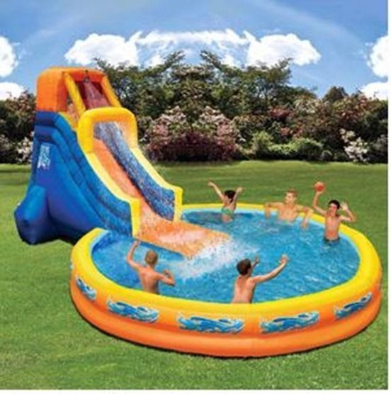 Backyard Blow Up Pools
 Outdoor Inflatable Play Fun Pool Polyester With PVC Layer