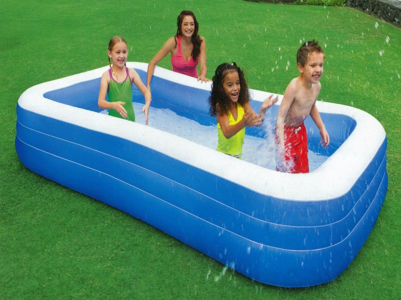 Backyard Blow Up Pools
 Blow Up Swimming Family Pool Inflatable Backyard