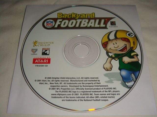 Backyard Football Rom
 Backyard NFL Football PC CD puter game Disc ly Kids
