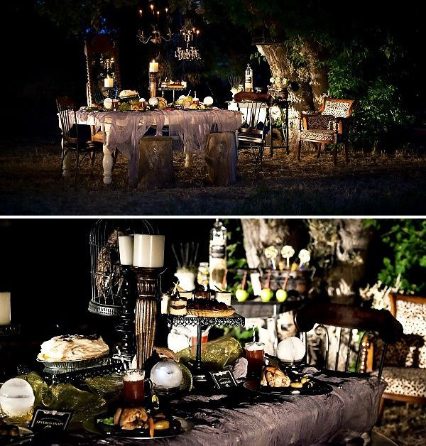 Backyard Halloween Party Ideas Adults
 outdoor gothic dinner party halloween general