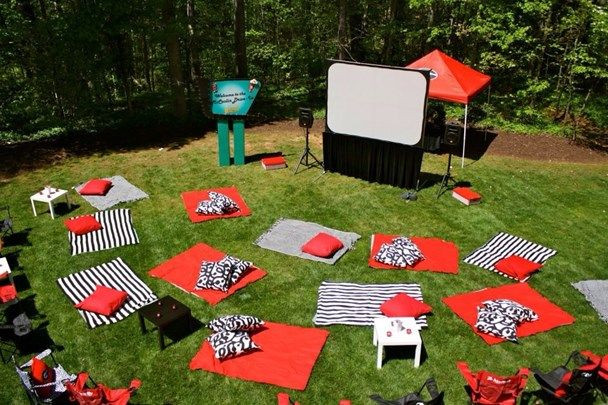 Backyard Movie Party Ideas
 "Drive In Movie" party for adults would be so fun
