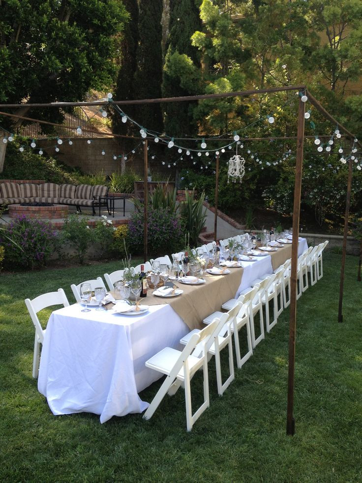 Backyard Party Decor Ideas
 Outdoor Tuscan Dinner Party