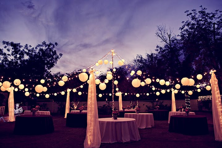 Backyard Party Ideas Lighting
 The day TWO be e ONE Outdoor Wedding Reception Ideas