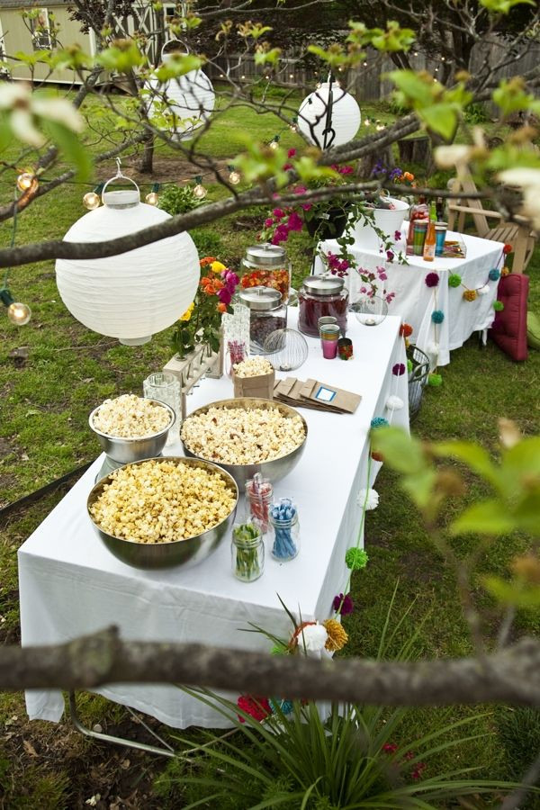 Backyard Party Ideas Pinterest
 outdoor party themes Outdoor Movie Night