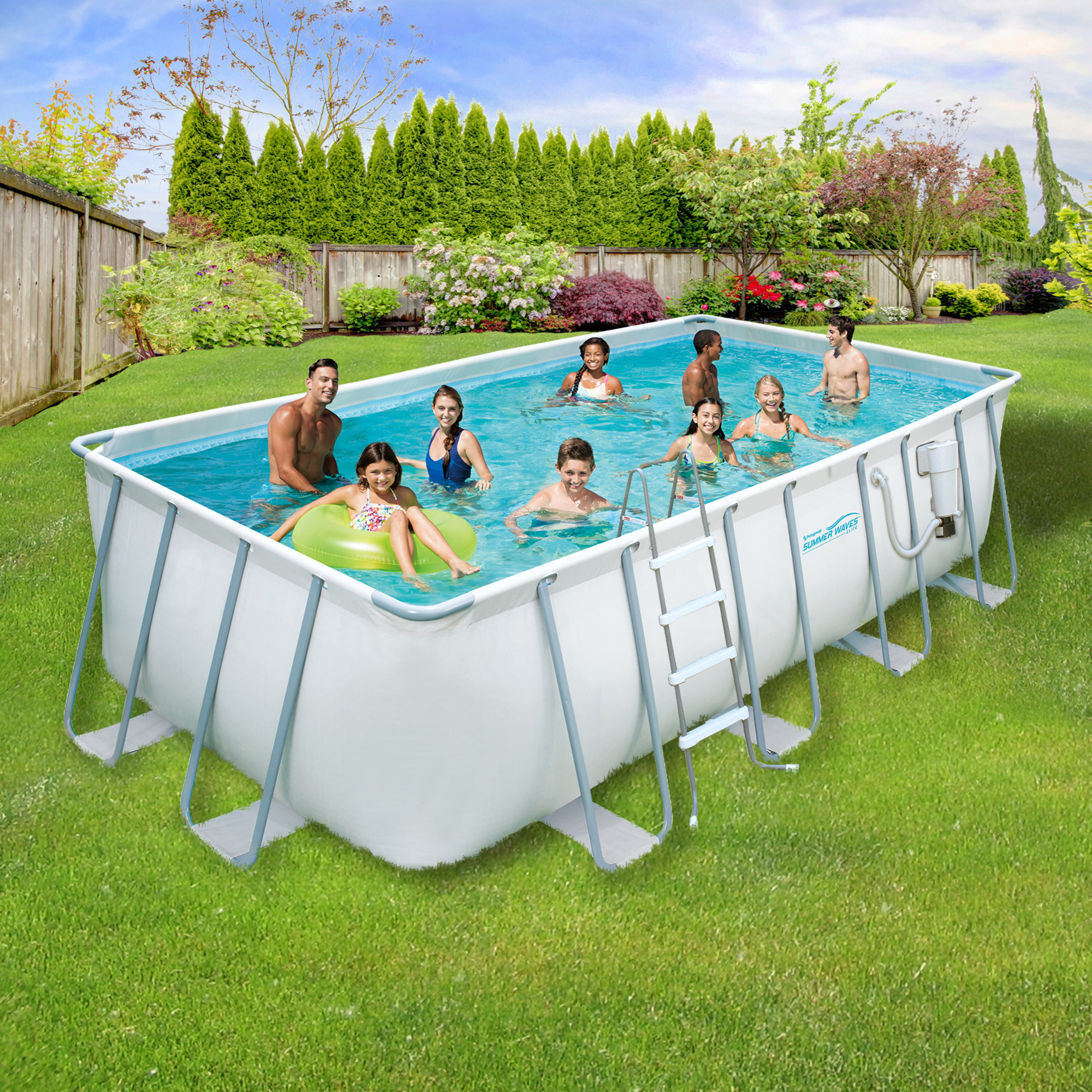 Backyard Pool Superstore Coupons
 Summer Waves 9 x 18 Rectangular 52" Deep Metal Frame