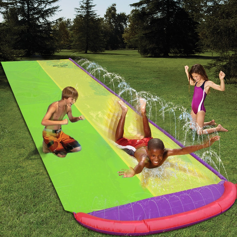 Backyard Pool Superstore Coupons
 4 8m Giant Surf N Double Water Slide Inflatable Play