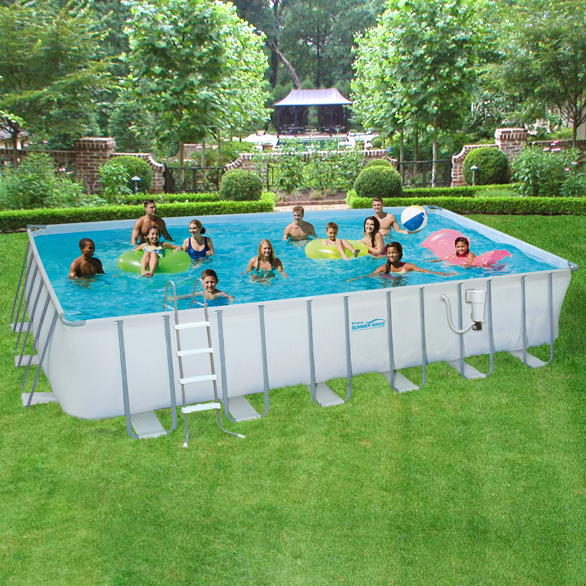 Backyard Pool Superstore Coupons
 Summer Waves 12 x 24 Rectangular 52" Deep Metal Frame