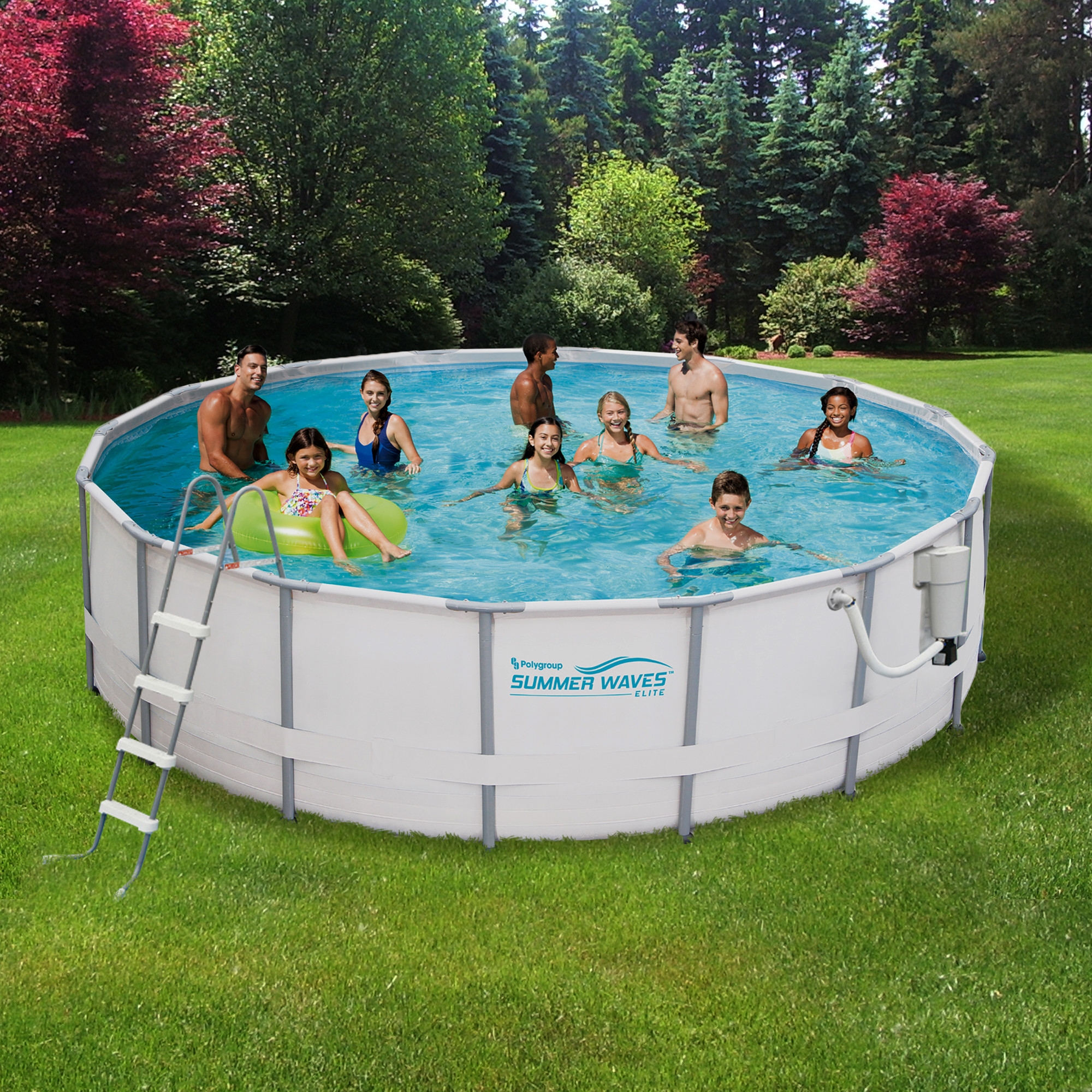 Backyard Pool Superstore Coupons
 Summer Waves 15 ft Round 48" Deep Metal Frame Swimming