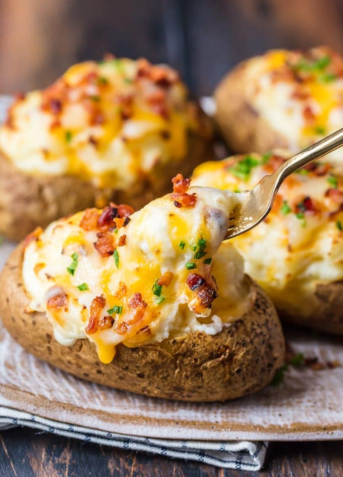 Baked Potato Recipes
 BEST Twice Baked Potatoes Recipe VIDEO The Cookie Rookie