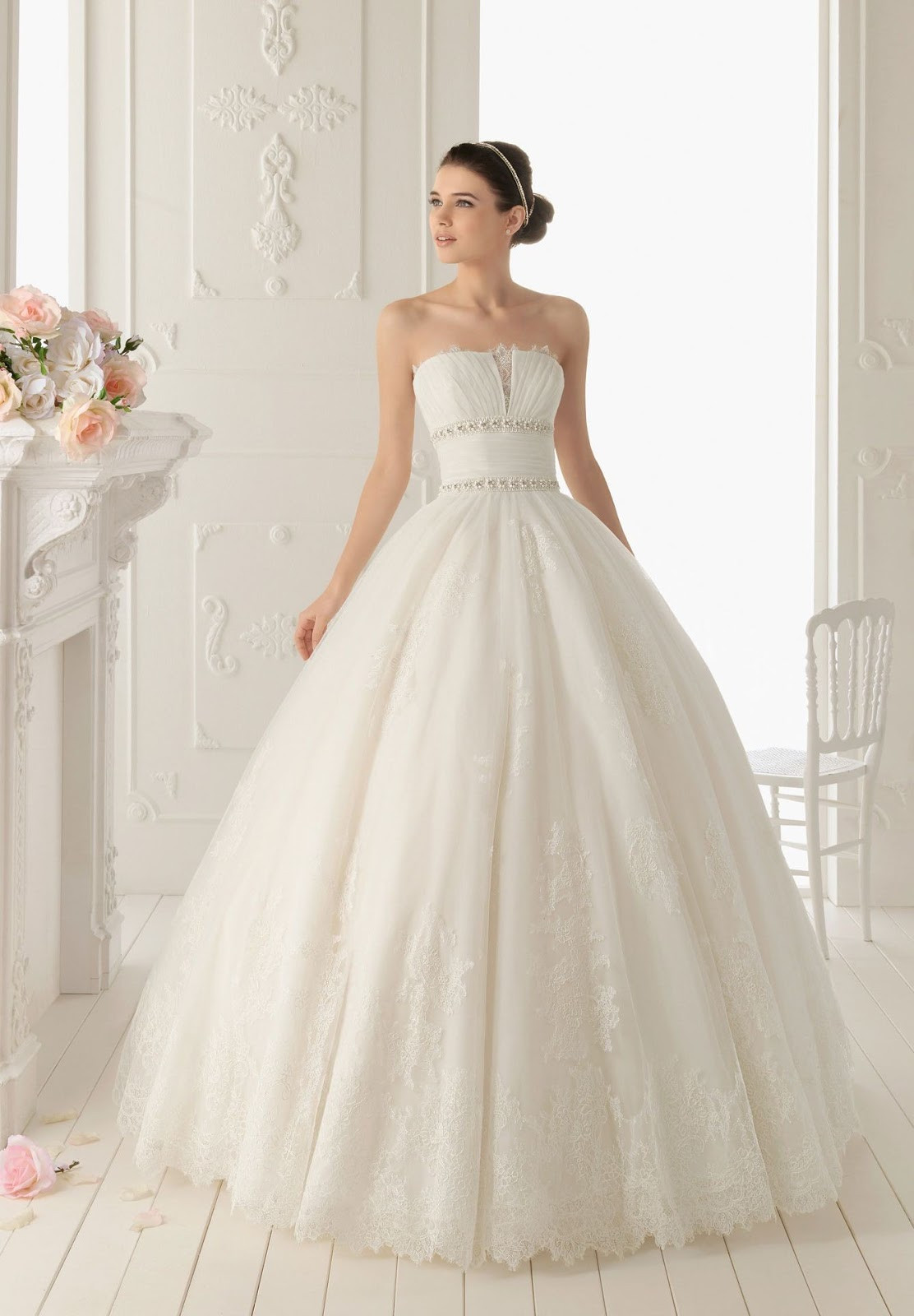 Ball Gowns Wedding Dress
 WhiteAzalea Ball Gowns Lace Ball Gown Wedding Dress